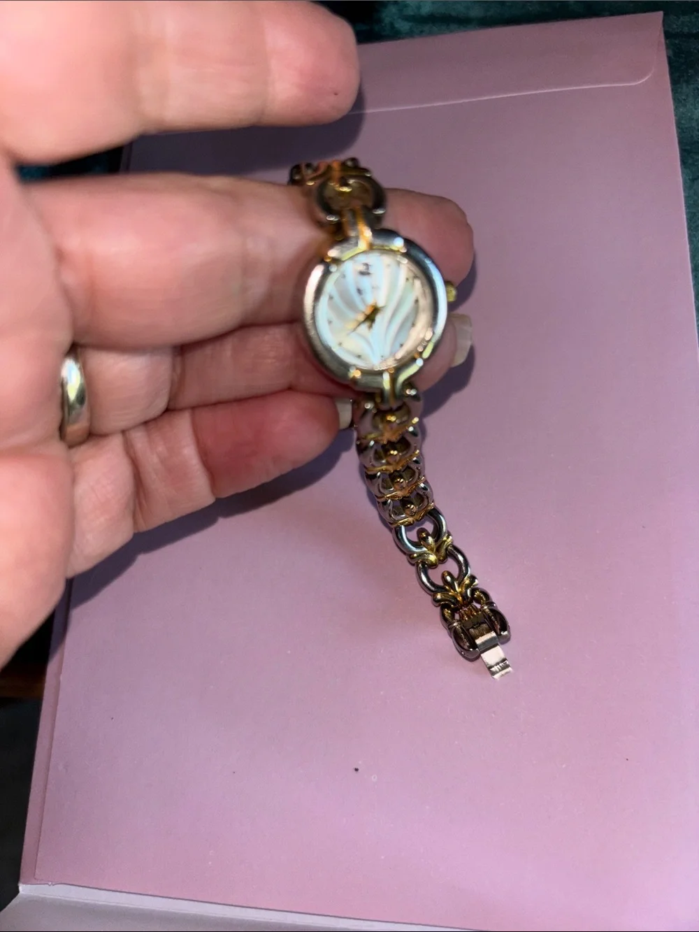 Bulova Two-Tone Gold and Silver Link Bracelet Watch